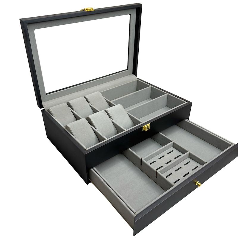 جعبه جواهرات و اکسسوری مدل WGJ101 | ساعت، عینک و انگشتر