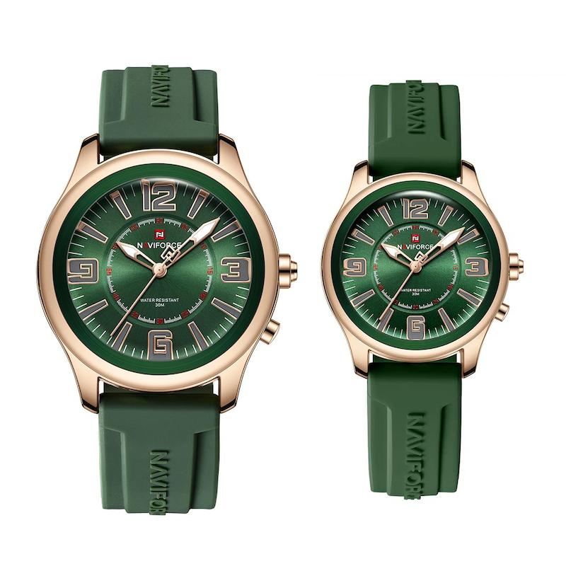 ست ساعت مچی عقربه‌ای زنانه و مردانه نیوی فورس مدل nf9256