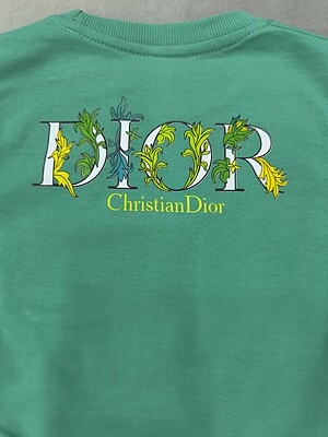 ست دورس شلوار بچه گانه Christian Dior رنگ سبز