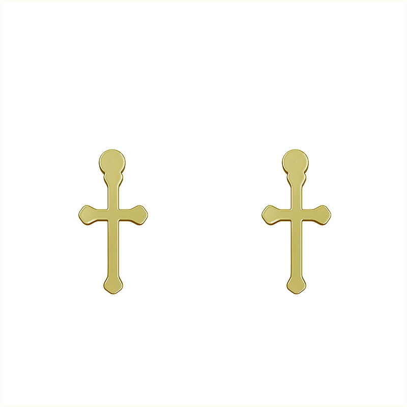 گوشواره طلا مدل صلیب کد GA10940