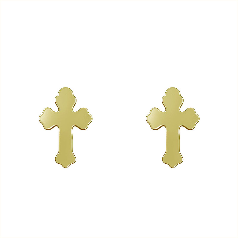 گوشواره طلا مدل صلیب کد GA11074
