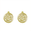 گوشواره طلا مدل دایره اسلیمی کد GA11569