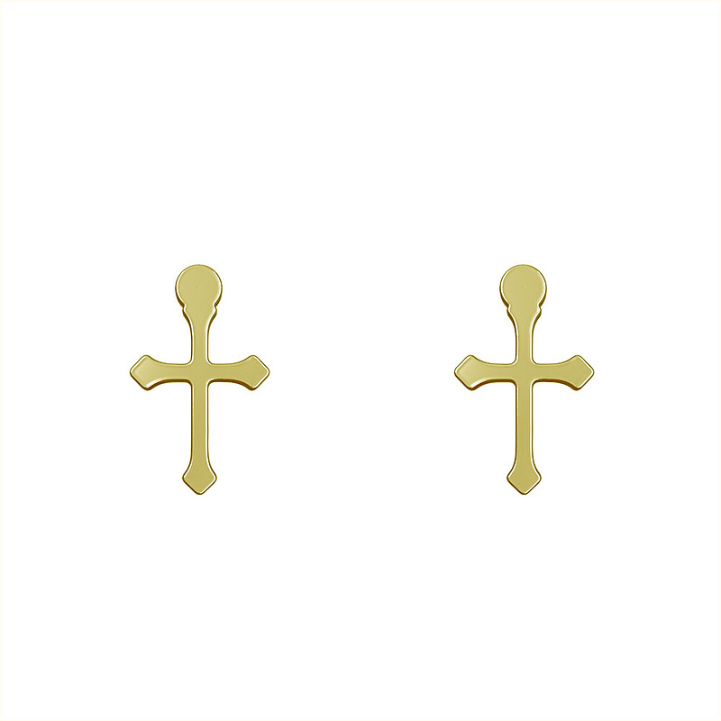 گوشواره طلا مدل صلیب کد GA12195