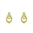 گوشواره طلا مدل قلب کد GA12381