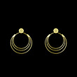 گوشواره طلا مدل دایره کد GA12987