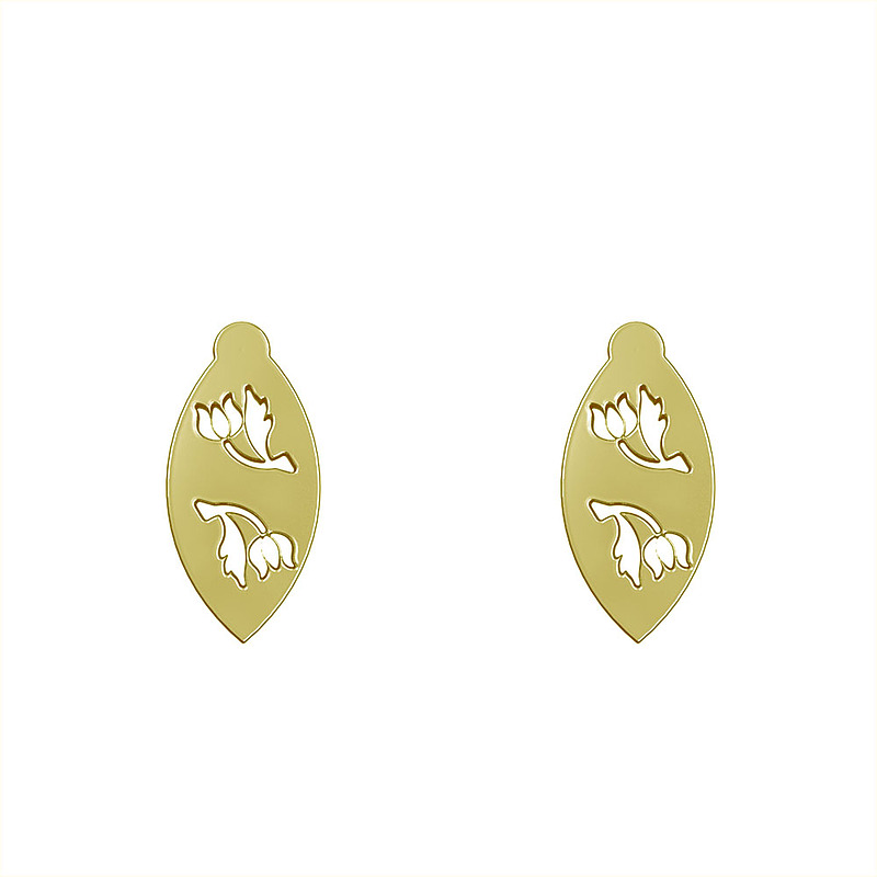گوشواره طلا مدل گل کد GA13654