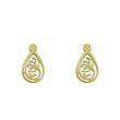گوشواره طلا مدل گل کد GA13728