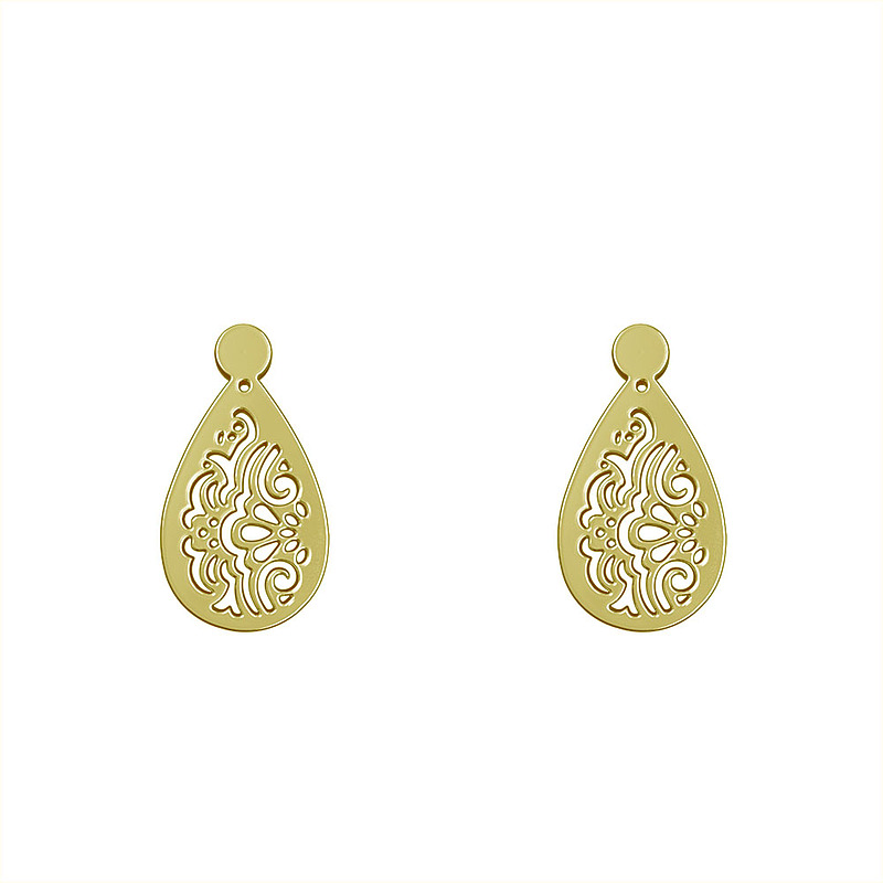 گوشواره طلا مدل هندسی کد GA14004