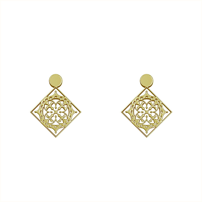 گوشواره طلا مدل هندسی کد GA14171