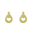 گوشواره طلا مدل قلب کد GA14245