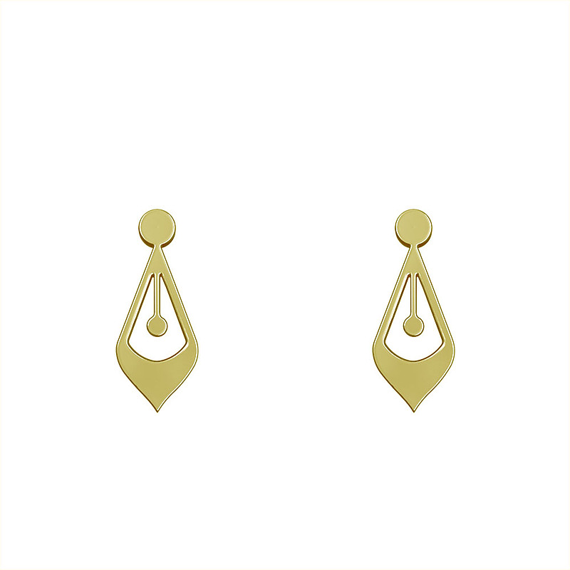 گوشواره طلا مدل هندسی کد GA14246