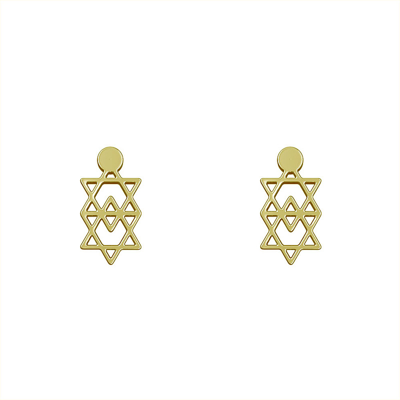 گوشواره طلا مدل هندسی کد GA14278