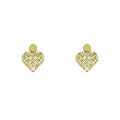 گوشواره طلا مدل قلب کد GA14373