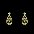 گوشواره طلا مدل اسلیمی کد GA15338