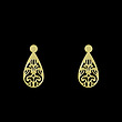 گوشواره طلا مدل اسلیمی کد GA15339