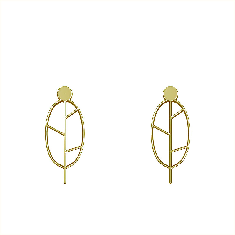 گوشواره طلا مدل برگ کد GA15921