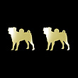 گوشواره طلا مدل سگ کد GA16439