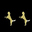 گوشواره طلا مدل سگ کد GA16584