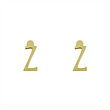 گوشواره طلا مدل حرف Z کد GA17146
