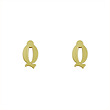 گوشواره طلا مدل حرف Q کد GA17163