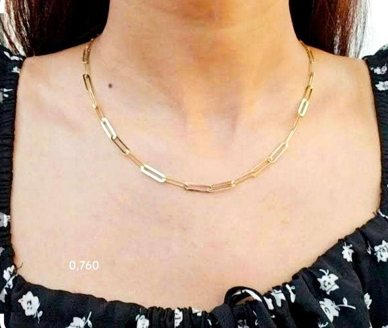 زنجیر طلا ۱۸ عیار زنجیر اماراتی کارتیر نما دار گالری نیک گلد