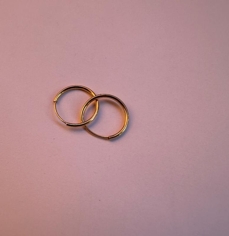 گوشواره بچگانه طلا ۱۸ عیار گوشواره حلقه ای کوچک گالری درمه گلد
