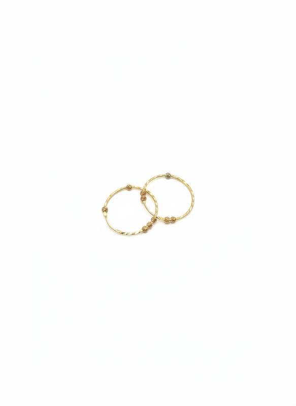 گوشواره زنانه طلا ۱۸ عیار گوشواره گوی البرنادو تیما گلد گالری