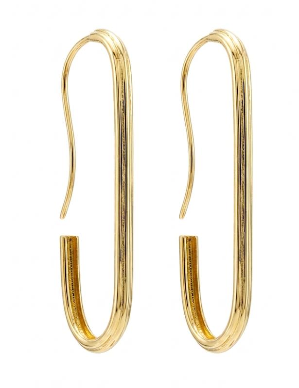 گوشواره زنانه طلا ۱۸ عیار گوشواره ی لیمیتد آریو گالری طلای دانژه