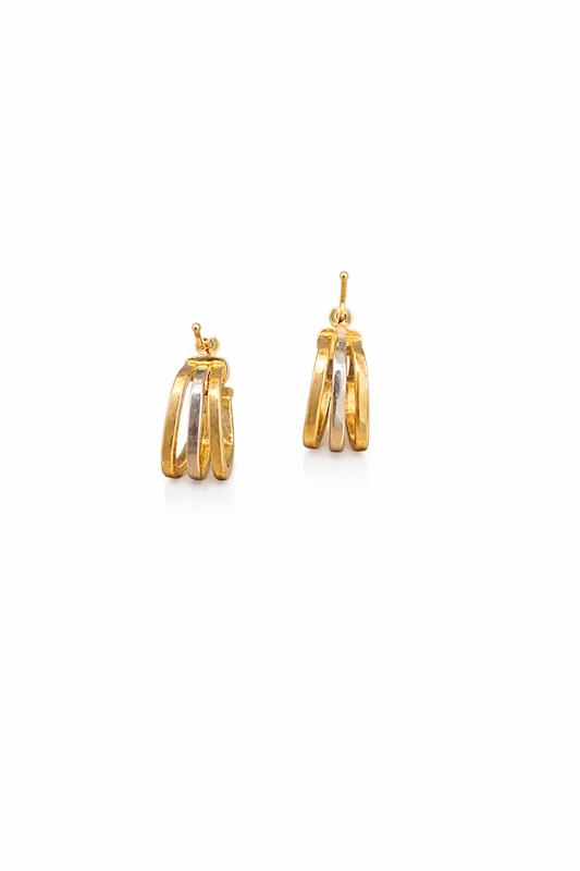 گوشواره زنانه طلا ۱۸ عیار لوکس گالری نقشار