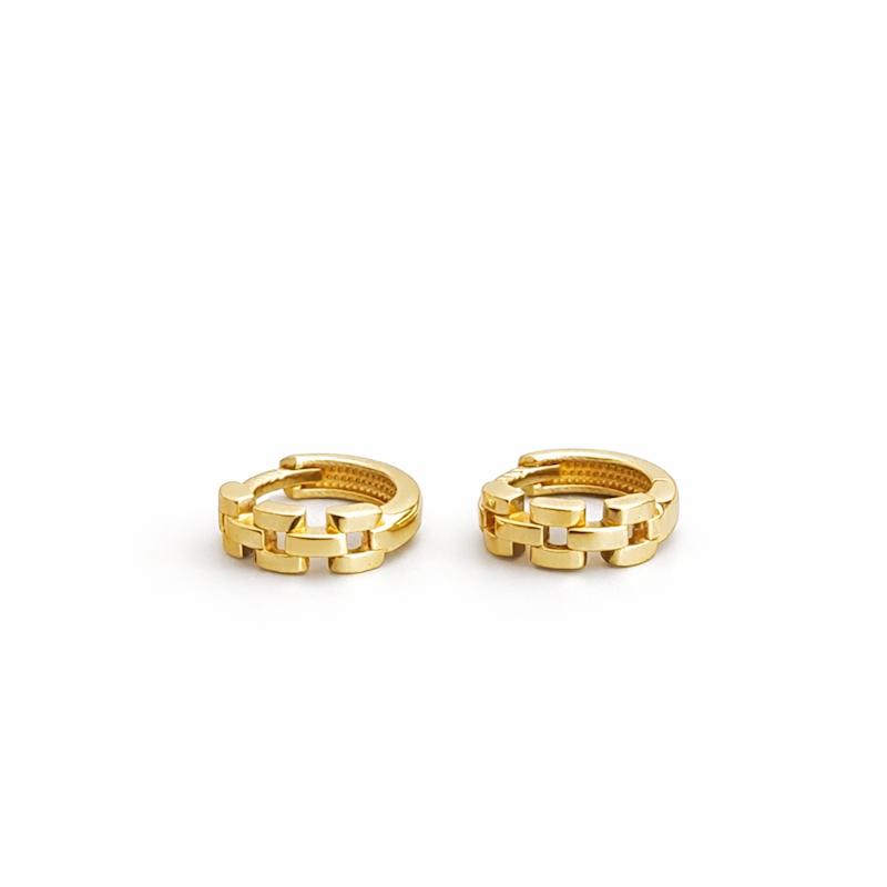 گوشواره زنانه طلا ۱۸ عیار گوشواره کلیپسی طلای شیک