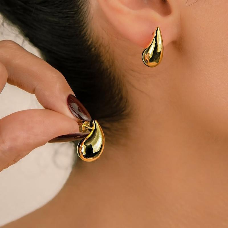 گوشواره زنانه طلا ۱۸ عیار گوشواره ایتالیایی بوتکا گالری کاژه گلد