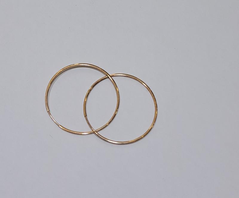 گوشواره زنانه طلا ۱۸ عیار حلقه بزرگ گالری نقشار