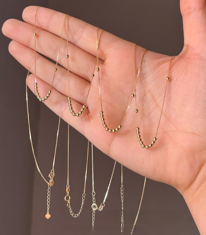 گردنبند زنانه طلا ۱۸ عیار گردنبندوارداتی گالری کاژه گلد