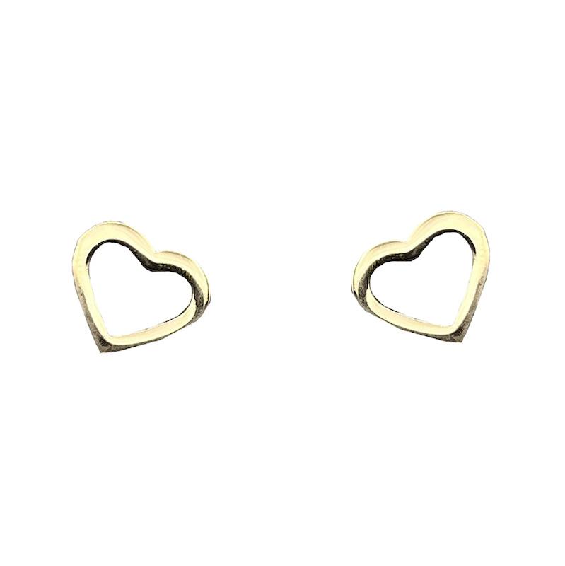 گوشواره طلا ۱۸ عیار قلب گالری سها
