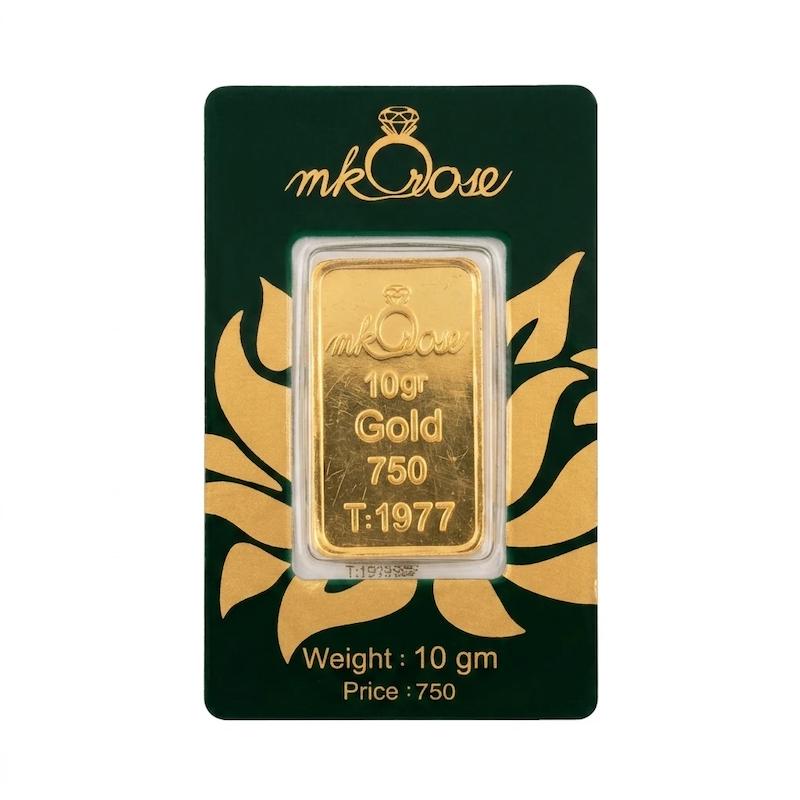 شمش طلا ۱۸ عیار شمش مستر رز گالری سها