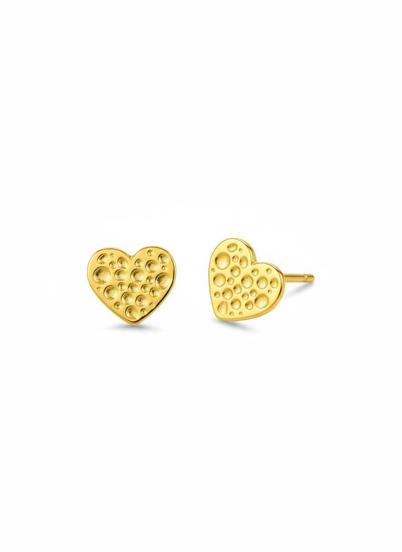 گوشواره زنانه طلا ۱۸ عیار گوشواره قلب گالری طلای زنجیر