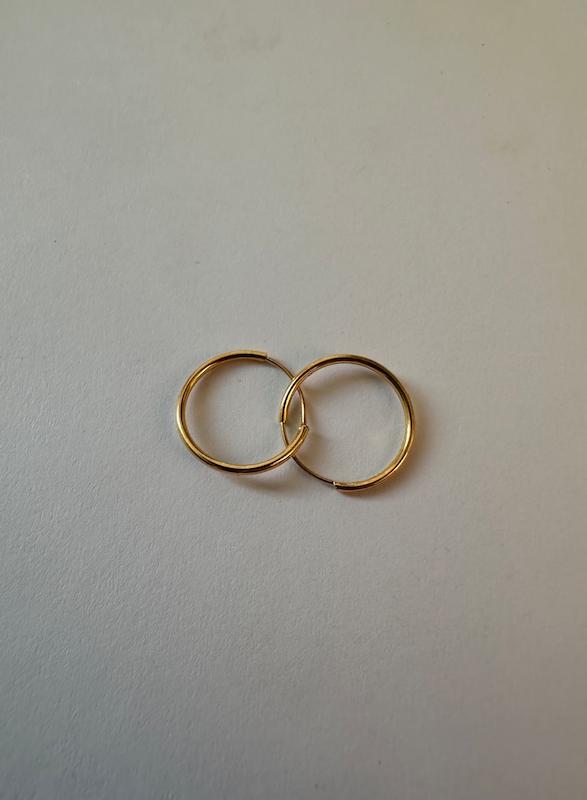 گوشواره بچگانه طلا ۱۸ عیار گوشواره حلقه ای کوچک گالری درمه گلد