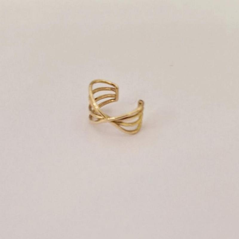گوشواره زنانه طلا ۱۸ عیار ایرکاف طرح ۱ گالری زربام