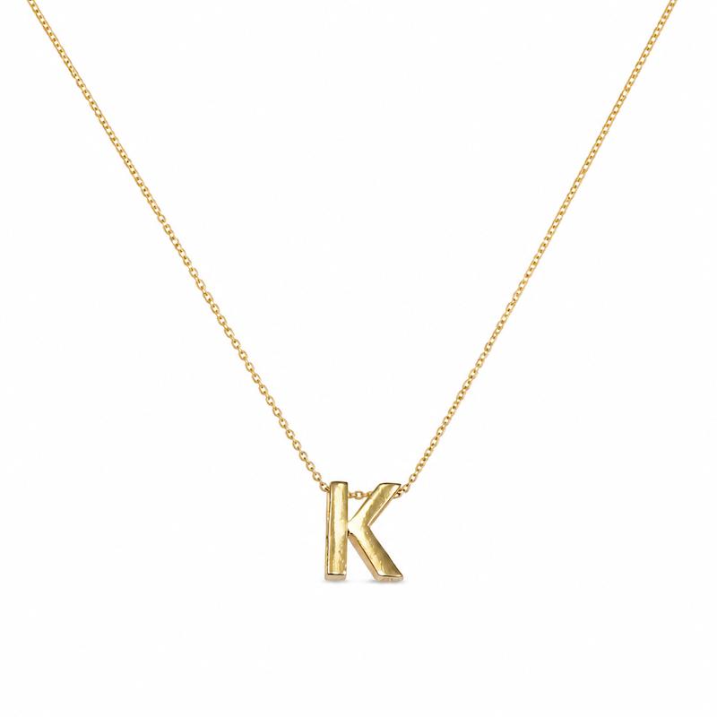 آویز زنانه طلا ۱۸ عیار آویز K طلای شیک