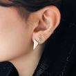 گوشواره زنانه طلا ۱۸ عیار گوشواره میخی وایپر گالری طلای دانژه