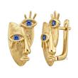 گوشواره زنانه طلا ۱۸ عیار گوشواره ژاکلین از کالکشن پیکاسو گالری طلای دانژه
