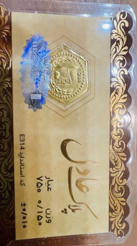 سکه زنانه طلا ۱۸ عیار پارسیان عادل گالری گلوریا گلد