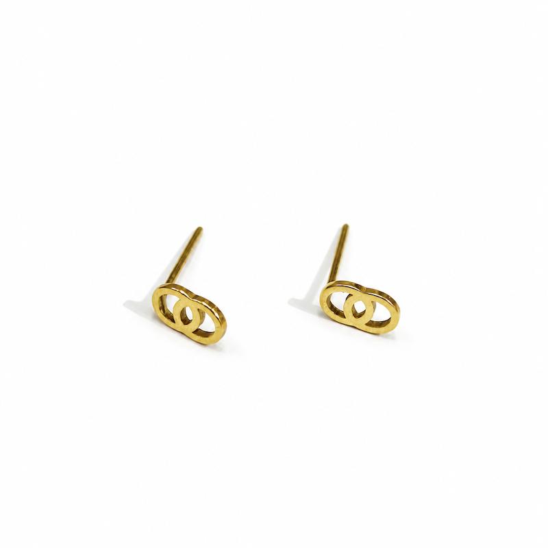 گوشواره زنانه طلا ۱۸ عیار گوشواره شنل طلای شیک
