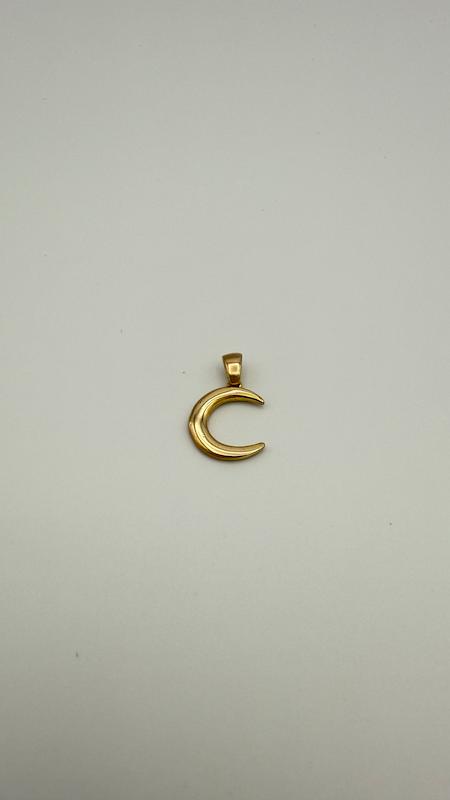 آویز زنانه طلا ۱۸ عیار ماه دلوین