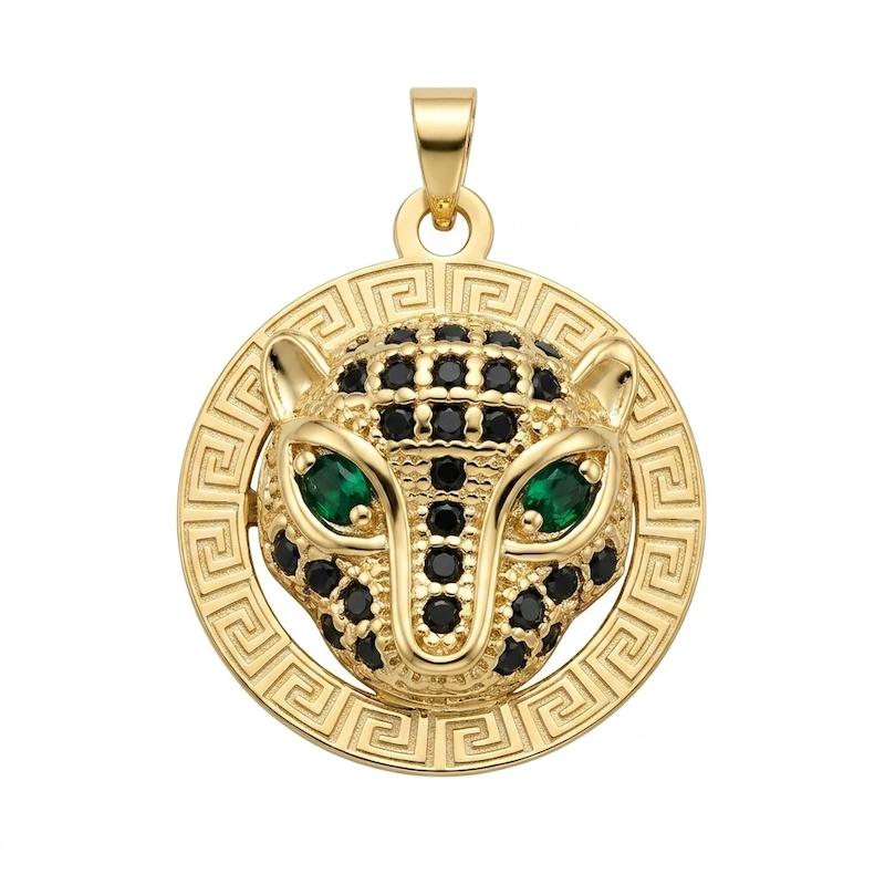 آویز طلا ۱۸ عیار مدال پنتر گالری سها