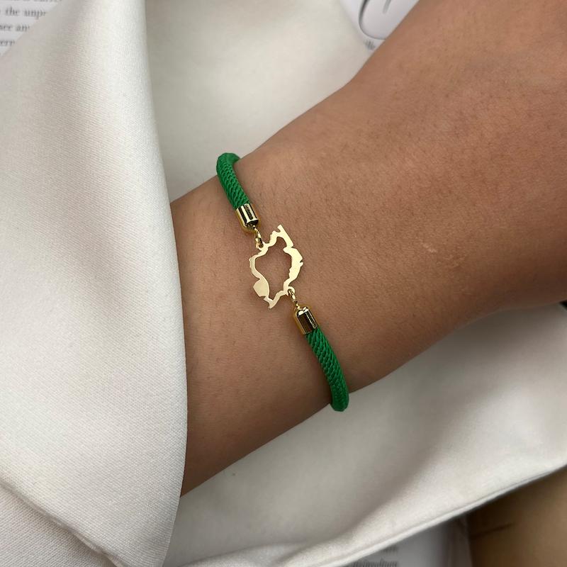 دستبند زنانه طلا ۱۸ عیار ایران سانل گلد