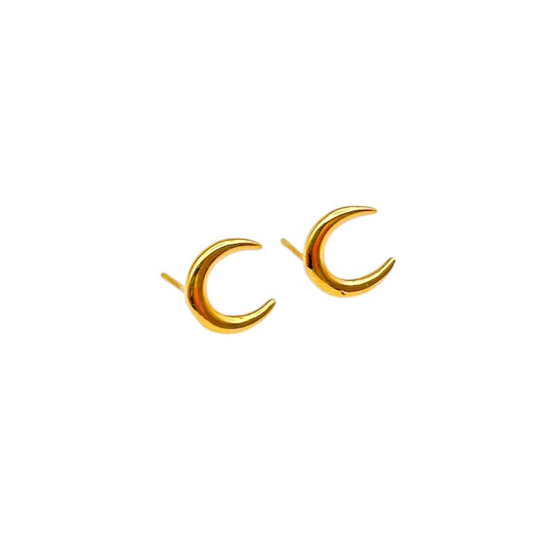 گوشواره طلا ۱۸ عیار ماه گالری سها