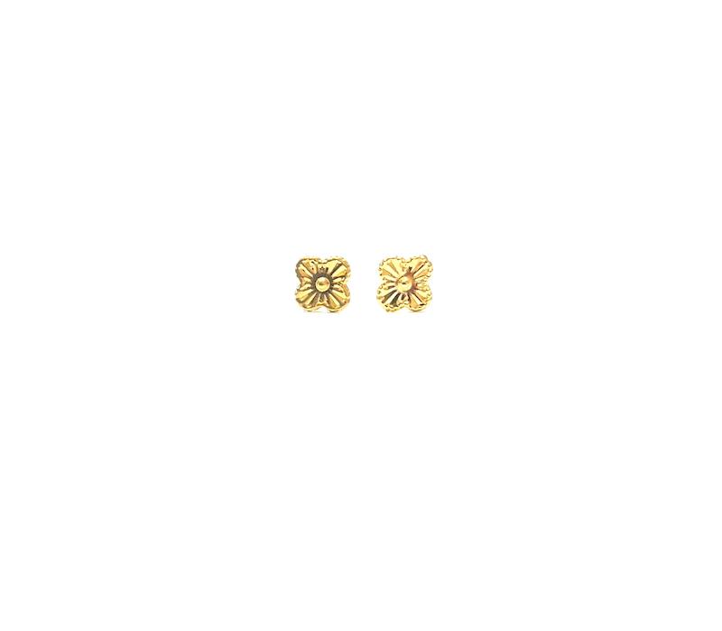 گوشواره زنانه طلا ۱۸ عیار E99 گوشواره ونکلیف آهوریس