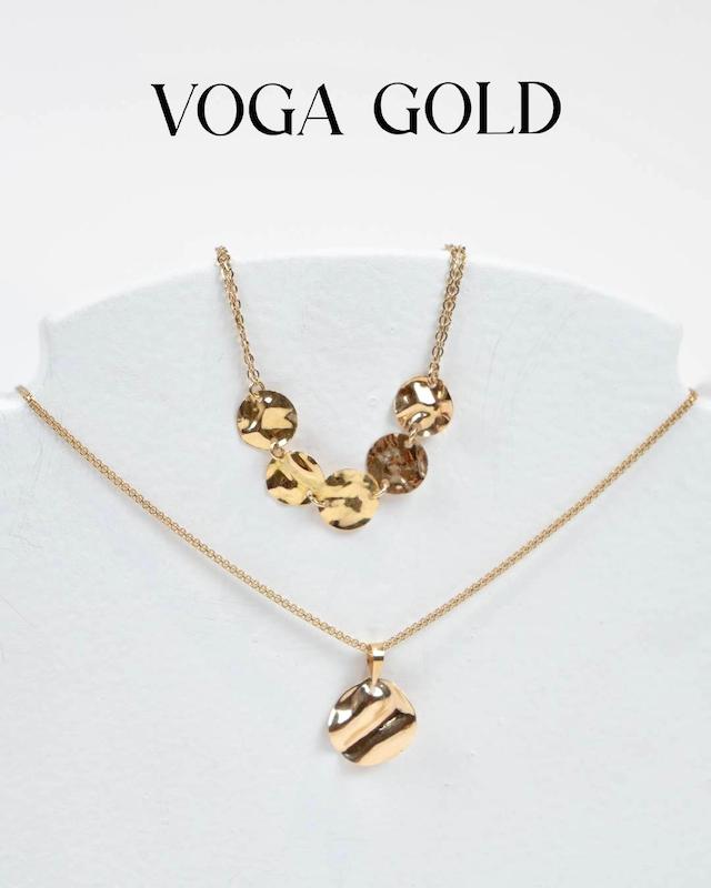 زنانه نیم ست طلا ۱۸ عیار نیم ست گردنبند و دستبند چکشی Voga gold