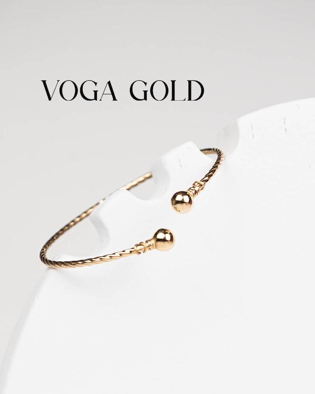 بنگل زنانه طلا ۱۸ عیار توپی Voga gold
